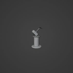 worn-thor-mjolnir-hammer-3d-model-obj-fbx-stl-blend-gltf