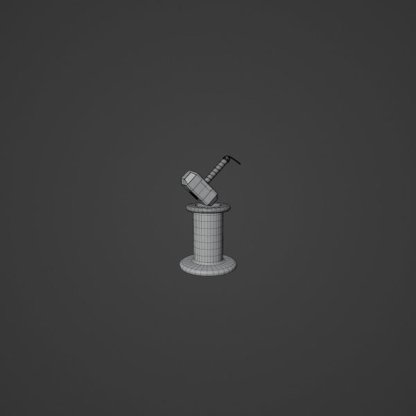 Worn Thor Mjolnir Hammer