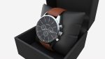 Wristwatch with Leather Strap in box 01