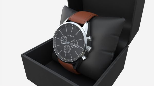 Wristwatch with Leather Strap in box 01