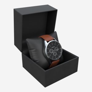 Wristwatch with Leather Strap in box 01