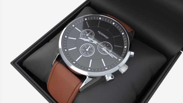 Wristwatch with Leather Strap in box 02