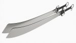 Wushu double broadswords
