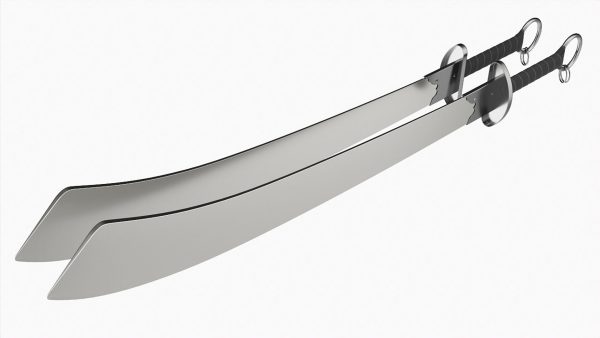 Wushu double broadswords