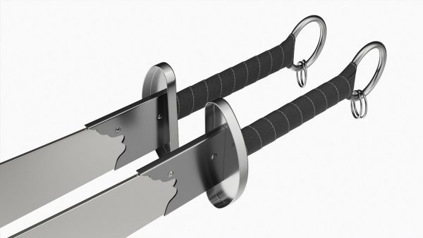 Wushu double broadswords