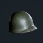 WW2 American Military Helmet Game Ready