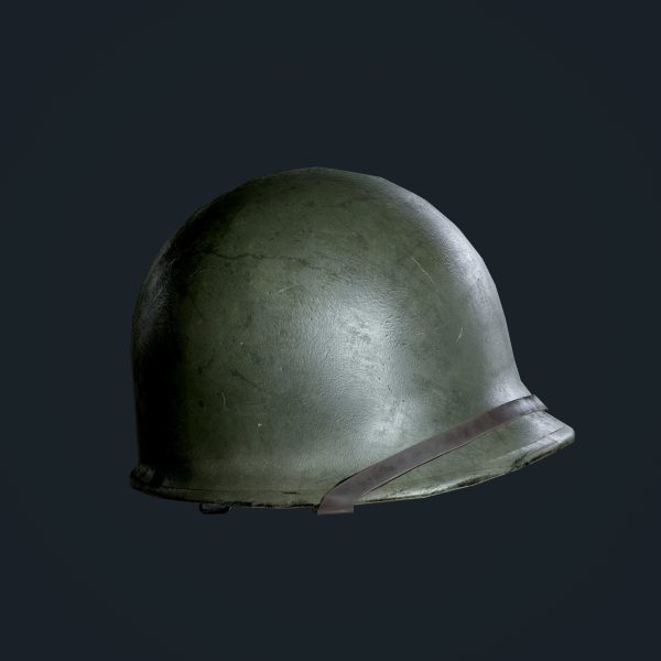 WW2 American Military Helmet Game Ready