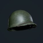WW2 American Military Helmet Game Ready