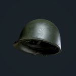 WW2 American Military Helmet Game Ready