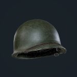 WW2 American Military Helmet Game Ready