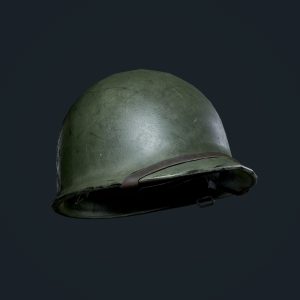 WW2 American Military Helmet Game Ready