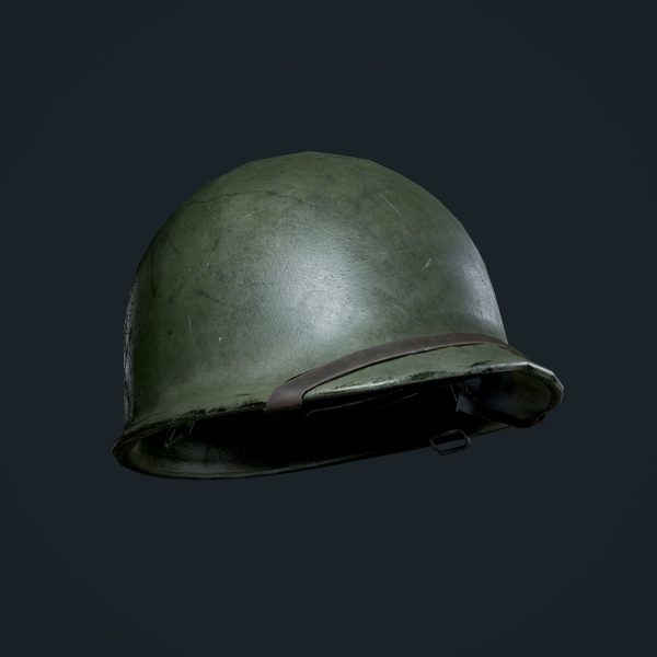WW2 American Military Helmet Game Ready