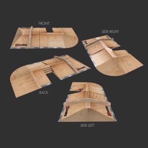 X-Games street Skate park ramps for BMX or skating