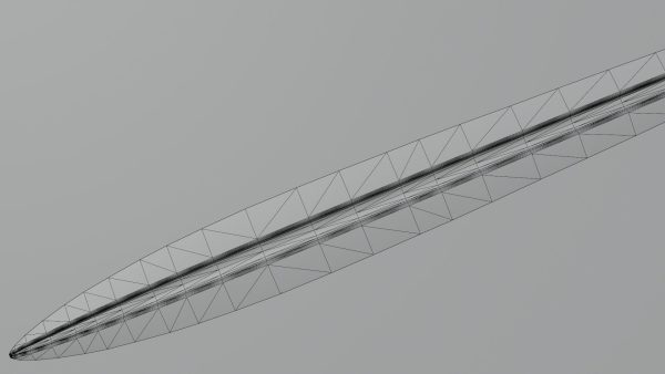 Xyphos sword with Flamberge handle