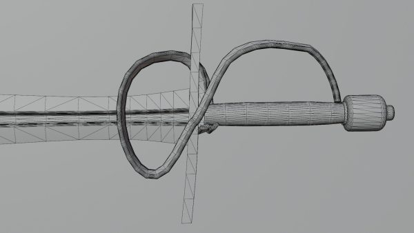Xyphos sword with Flamberge handle
