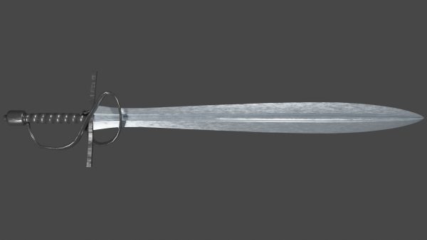 Xyphos sword with Flamberge handle