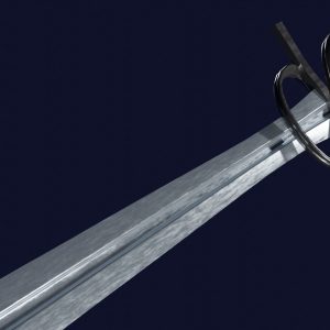 Xyphos sword with Flamberge handle