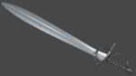Xyphos sword with Flamberge handle