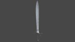Xyphos sword with Flamberge handle