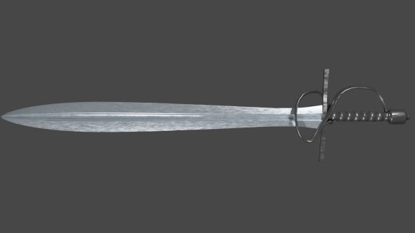 Xyphos sword with Flamberge handle