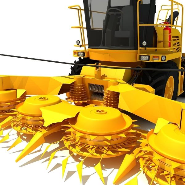 Yellow Forage Harvester