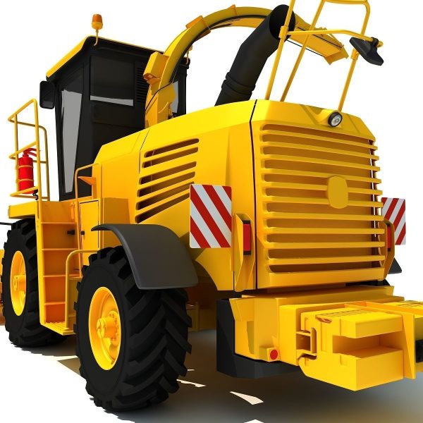 Yellow Forage Harvester