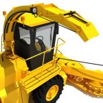 Yellow Forage Harvester