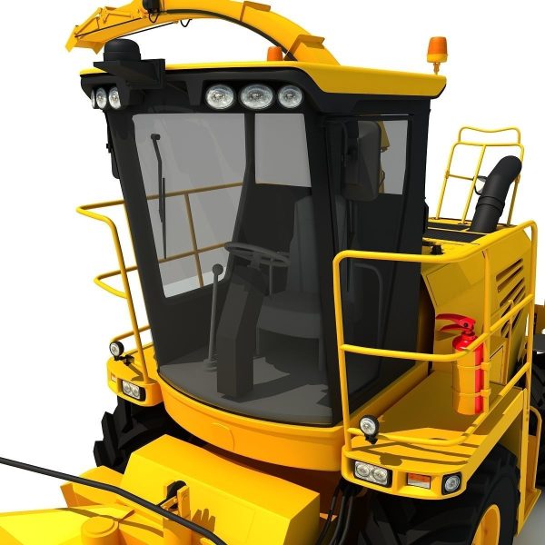 Yellow Forage Harvester
