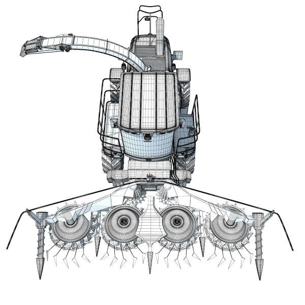 Yellow Forage Harvester