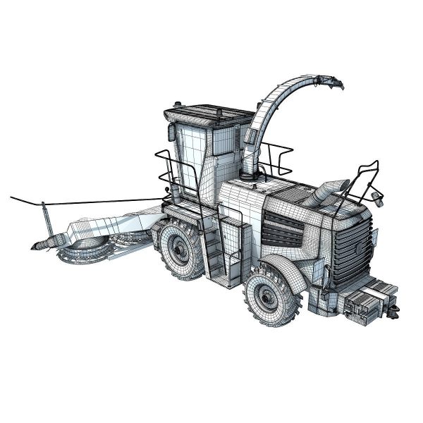 Yellow Forage Harvester