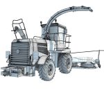 Yellow Forage Harvester