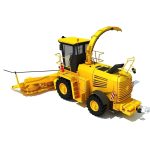Yellow Forage Harvester