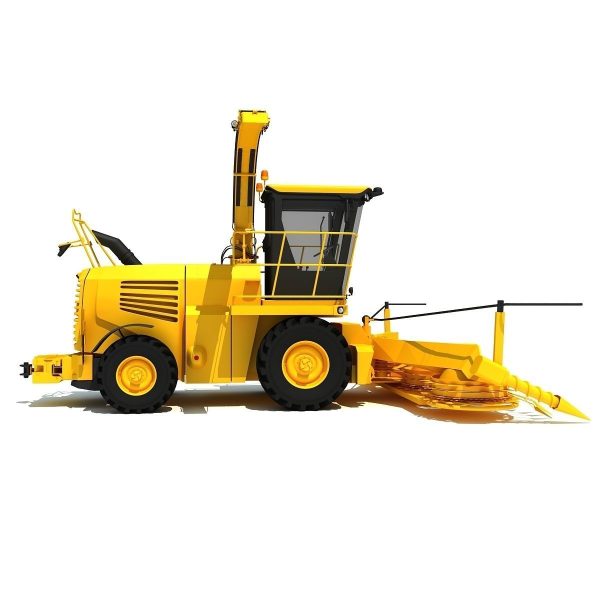 Yellow Forage Harvester