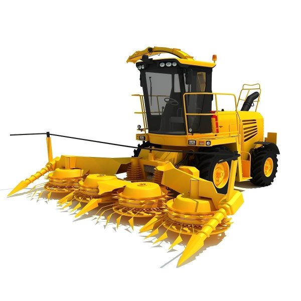 Yellow Forage Harvester