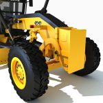 Yellow John Deere Grader