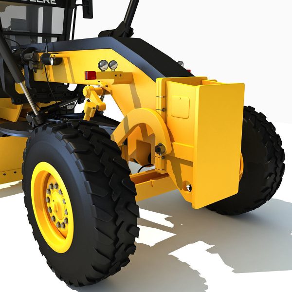 Yellow John Deere Grader