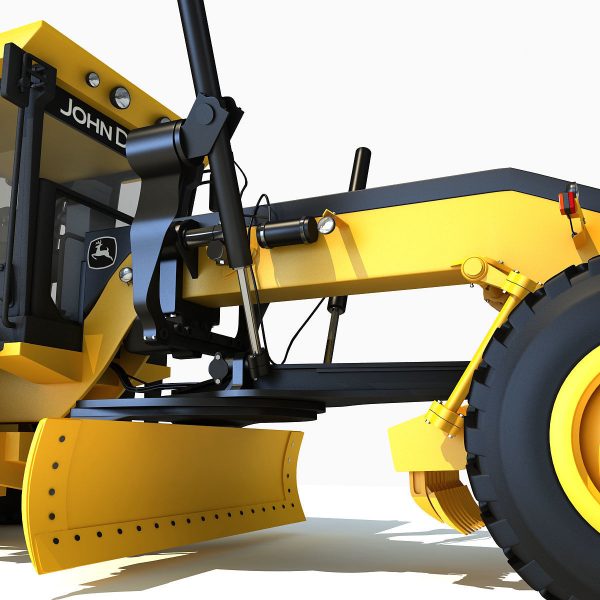 Yellow John Deere Grader
