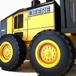 Yellow John Deere Grader