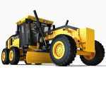 Yellow John Deere Grader