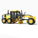 Yellow John Deere Grader