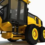 Yellow John Deere Grader