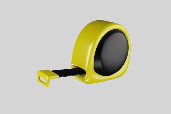 Yellow measure tape