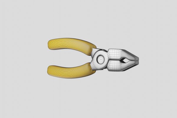 Yellow pliers hand tool