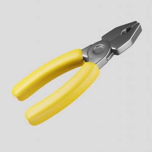 Yellow pliers hand tool