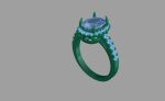 Yellow sapphire ring