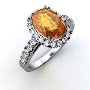 Yellow sapphire ring
