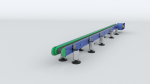 Z Type Conveyor Belt Adjustable and Rigged