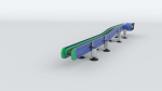 Z Type Conveyor Belt Adjustable and Rigged