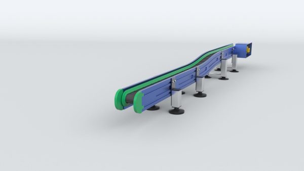 Z Type Conveyor Belt Adjustable and Rigged