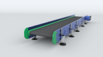 Z Type Conveyor Belt Adjustable and Rigged